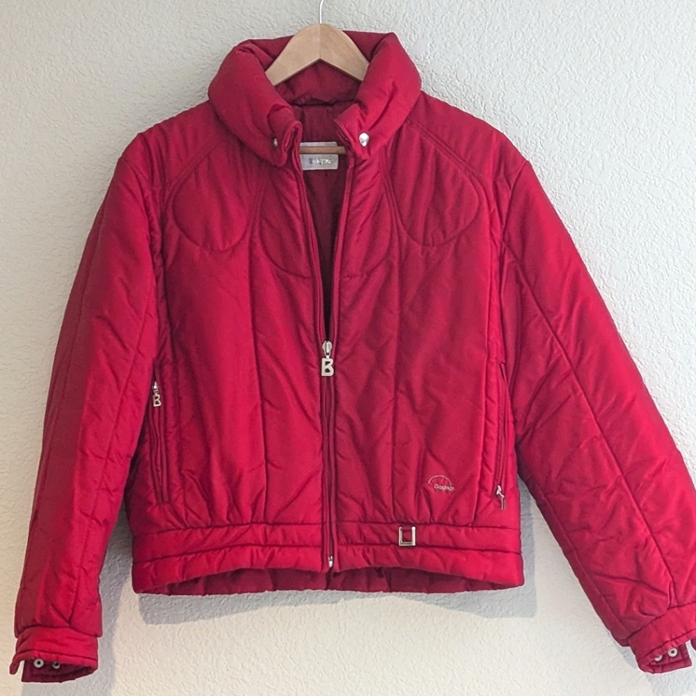 VINTAGE Bogner Cherry Red Winter Coat!😍💗